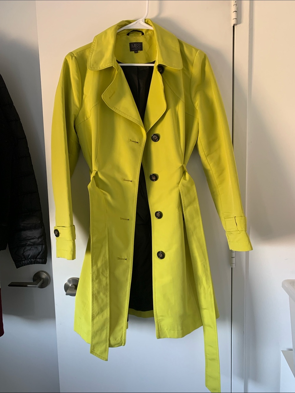 Marks & Spencer Neon Yellow Trench Coat